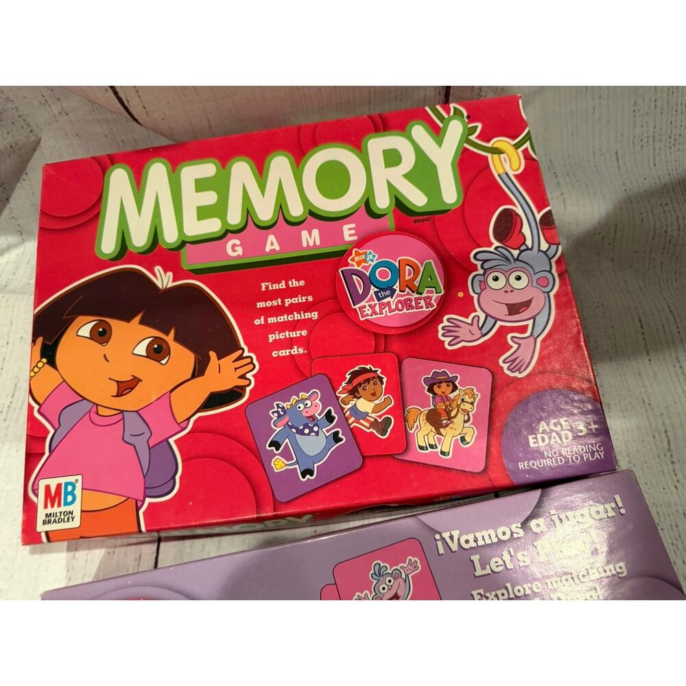 Vintage 2004 Milton Bradley Dora the Explorer Memory Match Game